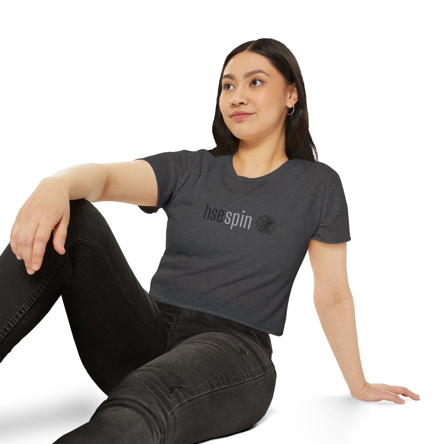 HSE Spin Crop Top Tee