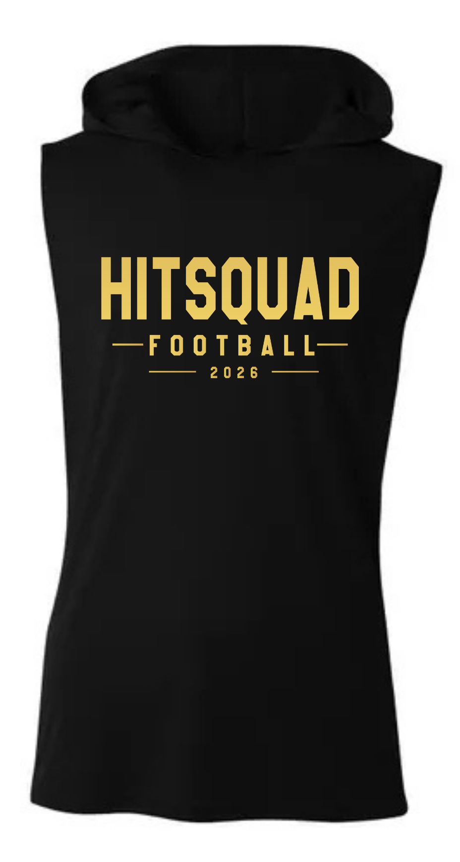 Youth Customizable HitSquad Football Sleeveless Hoodie (Pre-order)