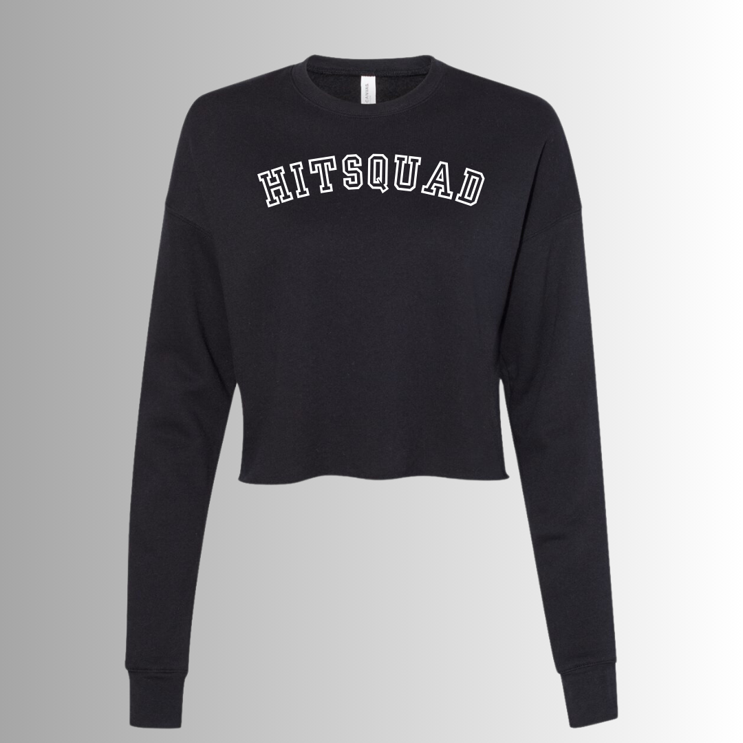 Ladies Crop Crewneck Sweatshirt