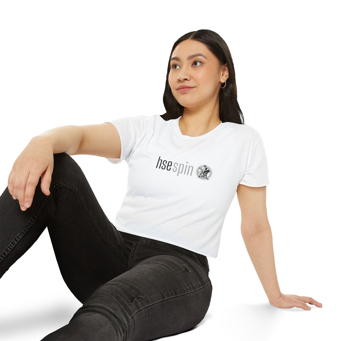 HSE Spin Crop Top Tee