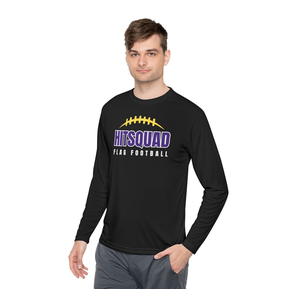 Adult Unisex Flag Football Lightweight Long Sleeve Tee