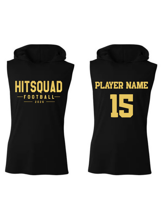Adult Customizable HitSquad Football Sleeveless Hoodie (Pre-Order)